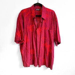 ★ Vintage 90’s Puritan Hawaiian Style Button Up Shirt - Plum  ★